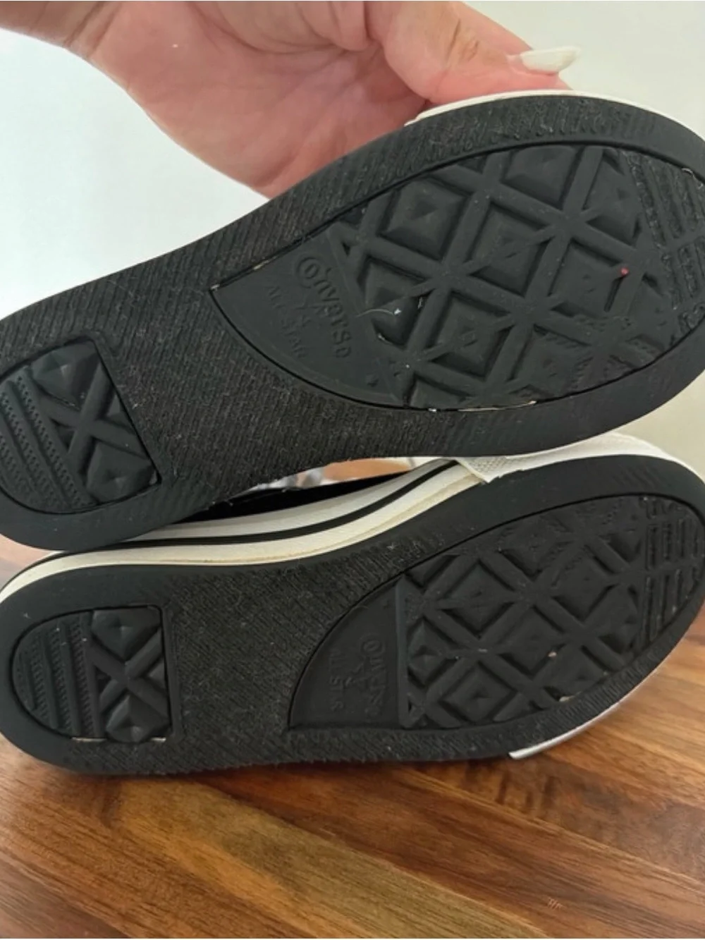 Kids Black High-Top Canvas Platform Sneakers